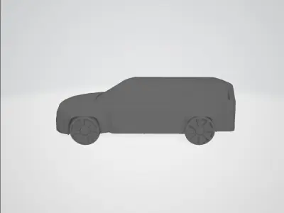Escalade suv Low-poly 3D model