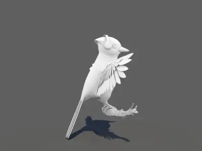 Bird Rigged Low-poly 3D model