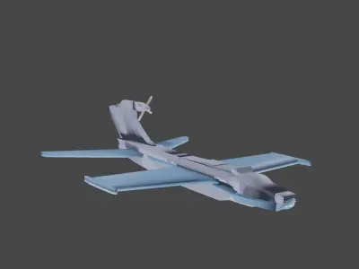 Ekronoplane military aircraft 3D model