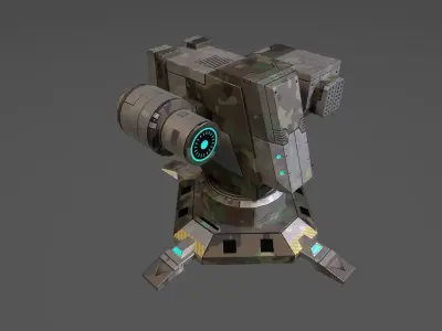 Si Fi assets pack Low-poly 3D model