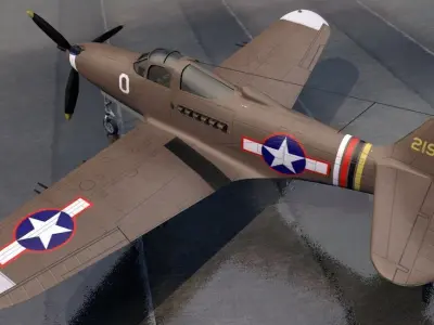 Bell P-39Q Airacobra 3D model