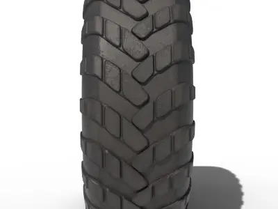 Zil-157 Wheel Low-poly 3D model