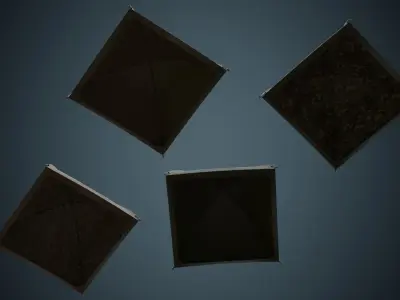 Tent 1B Low-poly 3D model