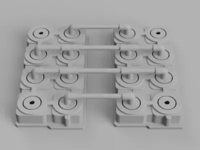 Galaxys Edge Coolant Pipe Connections inspired by Star Wars 3D print model