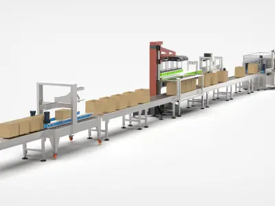 Fully Automatic Food Packing Machine 3D model