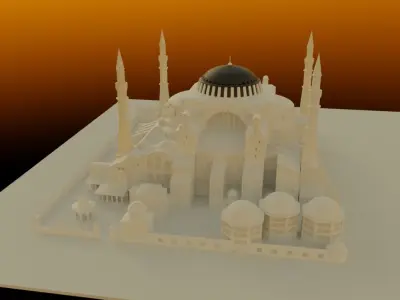 Ayasofya Cami Hagia Sophia 3D 3D model