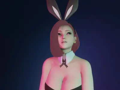 The Shopping Rabbit Free 3D model