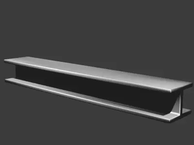 construction metal bar Free low-poly 3D model