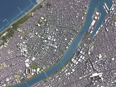 Niiagata Low-poly 3D model