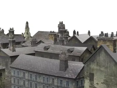 Medieval Exclusive Village House Pack Low Poly 3D Model Low-poly 3D model