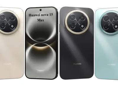 Huawei Nova 15 Max All Colors 3D model