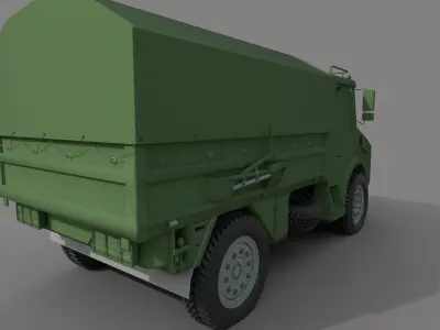 BMC 185 military Truck Low-poly 3D model