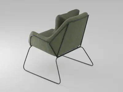 armchair chair with legs Free 3D model