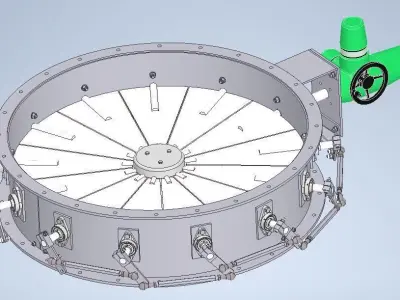 Petal type damper Free 3D model
