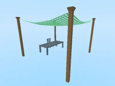 Military Tent Free low-poly 3D model