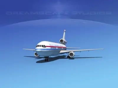 DC-10 McDonnell Douglas 3D model