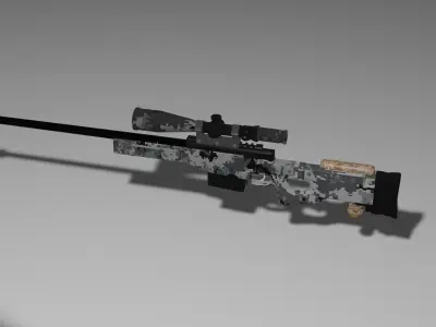 Sniper gun 3D model