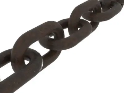 Simple Steel Chain model 3D model
