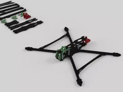 FPV Drone Frame Kit 3D print model