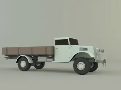 classic pickup truck model 3D model
