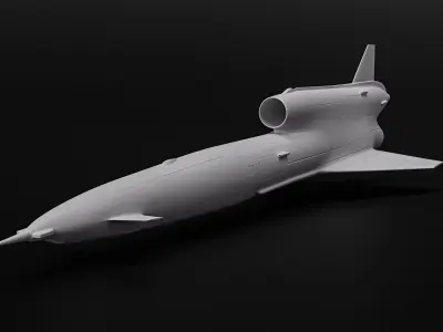 Tu-141 High Poly model spacecraft 3D model