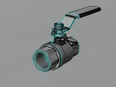 Ball Valve - flow control device 3D model