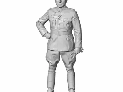 Historical Field Marshal Figure STL File for 3D Printing 3D print model