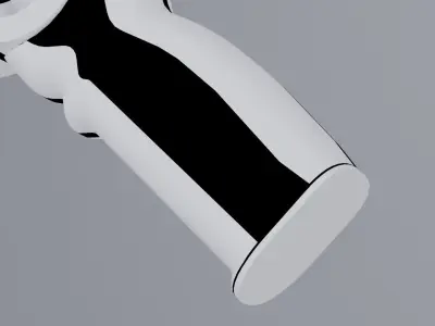 Alien blaster concept Low-poly 3D model