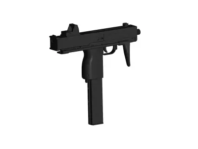 TEC-9 submachine gun 3D model