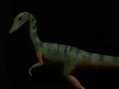 Low Poly Jurassic Park Themed Compsognathus  Low-poly 3D model