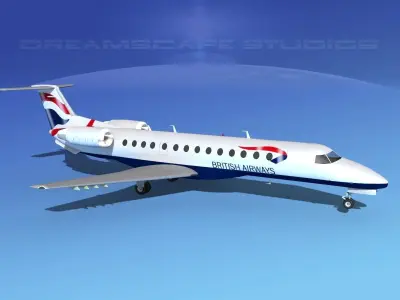 Embraer ERJ-135 British Airways 3D model