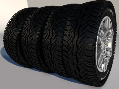 Tire with disc 3D model