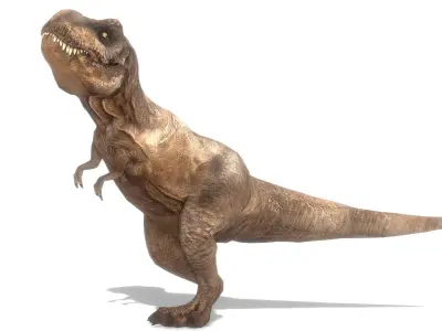 Tyrannosaurus Rex Animated Low-poly 3D model