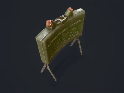 Claymore Mine Low-poly 3D model