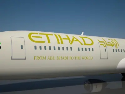 Etihad 787-9 Dreamliner 3D model