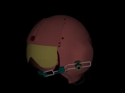 Pilots Helmet MCS-14 3D model