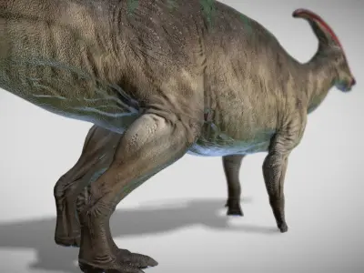 Parasaurolophus Low-poly 3D model