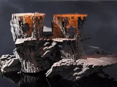 Isle of Dante Mound Mountain 3D model