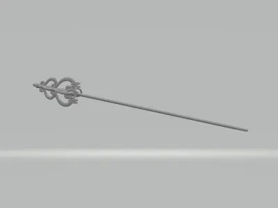 Ksitigarbha Bodhisattva Buddha Statue 3D print model