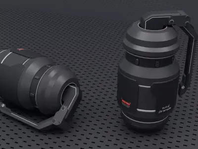 Grenade Game Ready Low-poly 3D model purchase