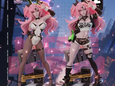 Nicole from Zenless Zone Zero Commercial Package 3D print model