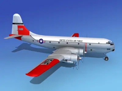 Boeing C-97 Stratofreighter V02 3D model
