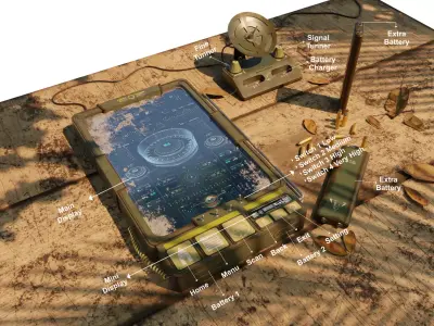 Science-Fi Military Interface 3D Model 3D model