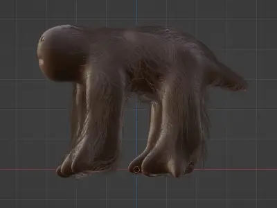 free dog model Free 3D model
