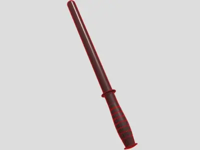 Police Baton Low-poly 3D model