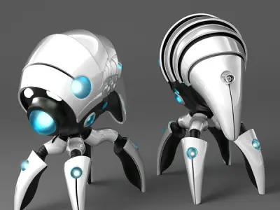 Nanobot original concept 3D model