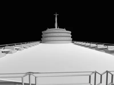 IMPRESSIVE 3D PASSENGER SHIP  Low-poly 3D model