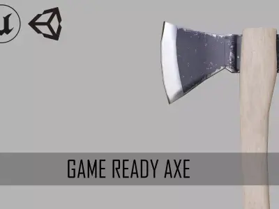 Game Ready Basic Axe Free low-poly 3D model