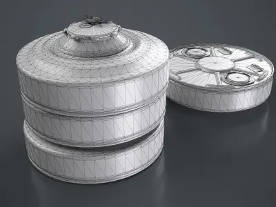 TM-62M Anti-Tank Mine Low-poly 3D model