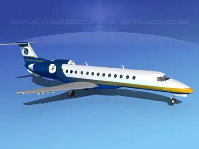 Embraer ERJ-135 Jet World Connection 3D model